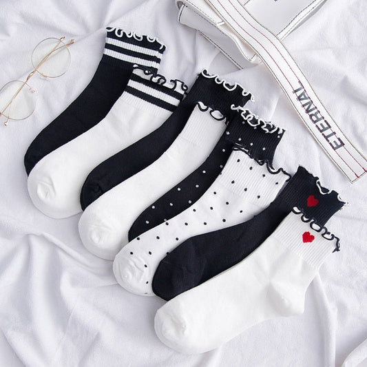 Black and White Cuteness Socks